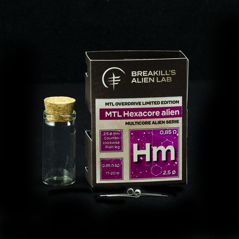 Breakill's Alien Lab - Hm – MTL Overdrive limited edition – MTL Hexacore Alien - 2 pezzi Breakill's Alien Lab - Hm – MTL Overdrive limited edition – MTL Hexacore Alien - 2 pezzi