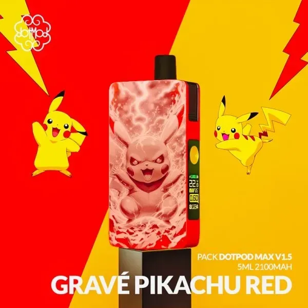 DotPod Max V1.5 5ml 2100mAh Pikachu Red - Dotmod