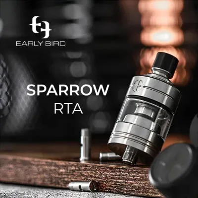 Sparrow RTA 2/3.7ml 24mm - Early Bird Sparrow RTA 2/3.7ml 24mm - Early Bird