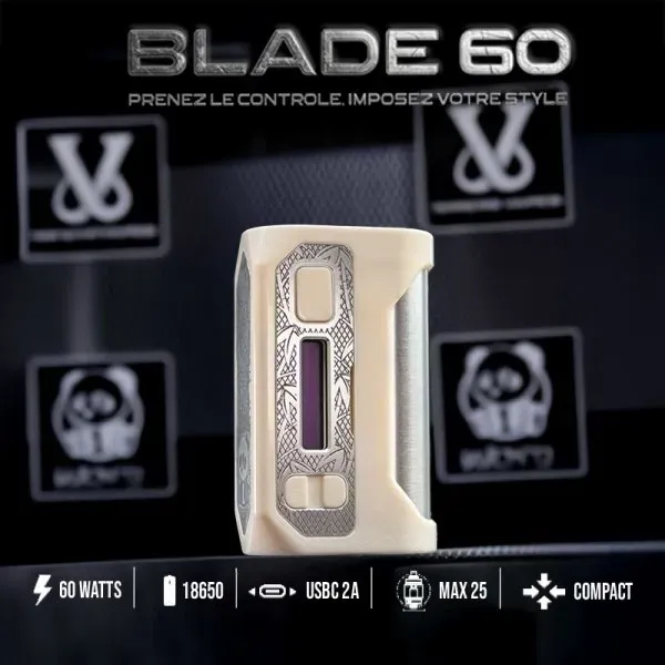 Blade DNA60 Ivory - Vypers Vapes X Wick'd Blade DNA60 Ivory - Vypers Vapes X Wick'd