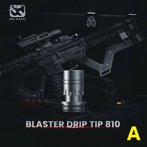 Drip Tip 810 Blaster - BD Vape - COLORE GUNMETAL