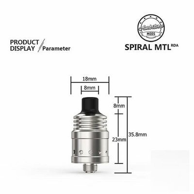 Spiral MTL RDA 18mm - Ambition Mods Spiral MTL RDA 18mm - Ambition Mods