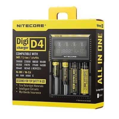 Caricatore 4 Slot D4 EU VERSION - Nitecore Caricatore 4 Slot D4 EU VERSION - Nitecore
