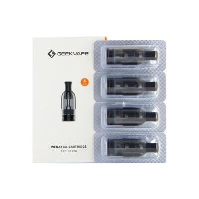 WENAX M1/M2 CARTUCCIA POD GEEKVAPE RICAMBIO 2 ML - 4 PEZZI WENAX M1/M2 CARTUCCIA POD GEEKVAPE RICAMBIO 2 ML - 4 PEZZI