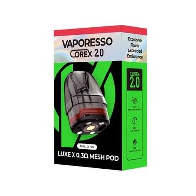 2 POD 5ML LUXE X VAPORESSO COREX 2.0 2 POD 5ML LUXE X VAPORESSO COREX 2.0