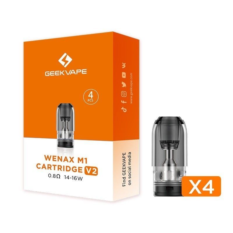 Geekvape - Wenax M1 Geekvape - Wenax M1 "V2" POD DI RICAMBIO 2ml - 4 PEZZI