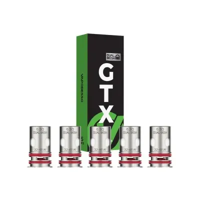 CONFEZIONE DA 5 RESISTENZE GTX-4 DUAL MESH VAPORESSO CONFEZIONE DA 5 RESISTENZE GTX-4 DUAL MESH VAPORESSO