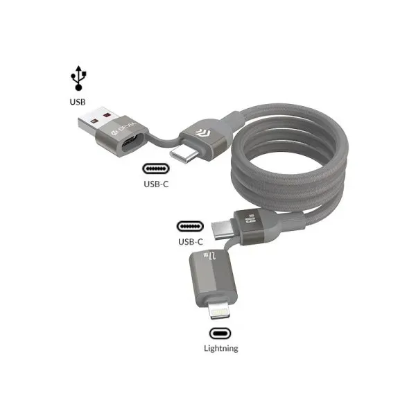 4 in 1 Ultra 2 Multi Function Charging Cable (1pcs) - DEVIA