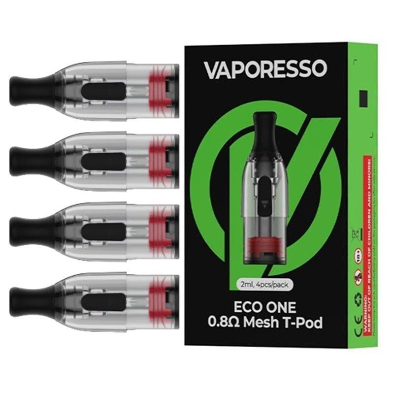 Vaporesso - Eco One MESH T-POD 0.8ohm 2ml - 4 PEZZI