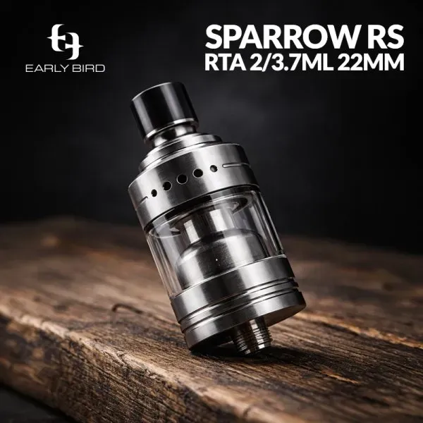 Sparrow RS RTA 2/3.7ml 22mm - Early Bird Sparrow RS RTA 2/3.7ml 22mm - Early Bird