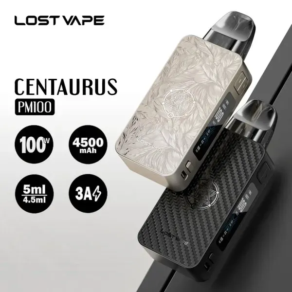 Pod Centaurus PM100 5ml 4500mAh - Lost Vape Pod Centaurus PM100 5ml 4500mAh - Lost Vape