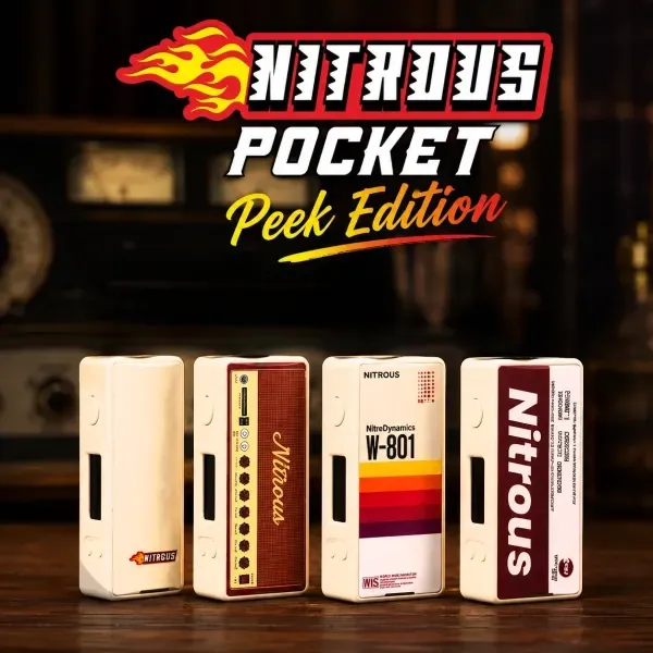 Mod Nitrous Pocket Peek Edition 80W 18650 - Mechvape x Nitrous Mod Nitrous Pocket Peek Edition 80W 18650 - Mechvape x Nitrous