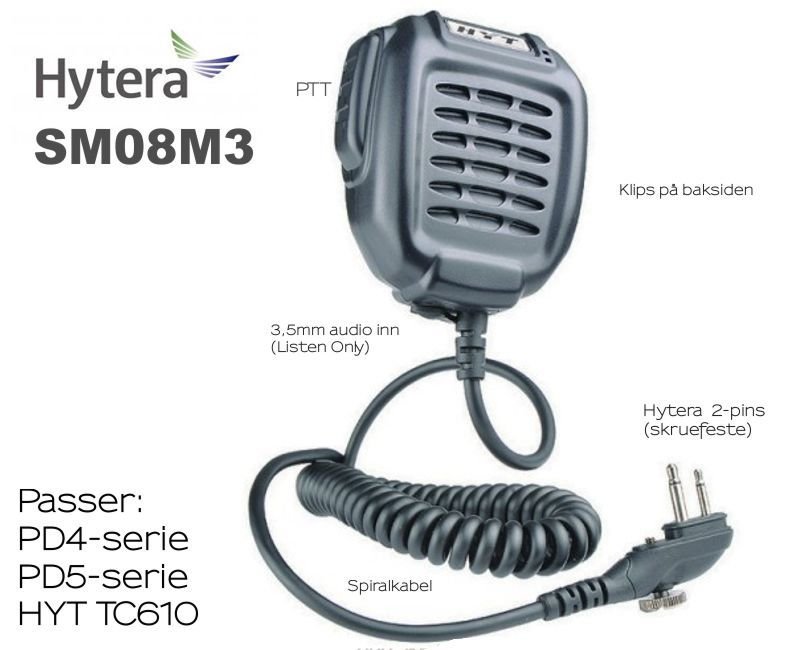 Hytera SM08M3 Monofon