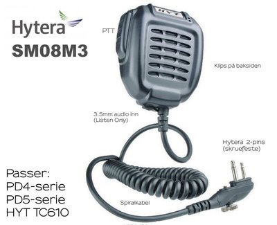 Hytera SM08M3 Monofon