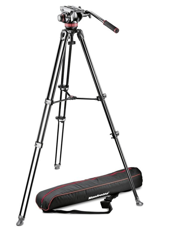 Manfrotto 502 video head + MVT502AM tripod