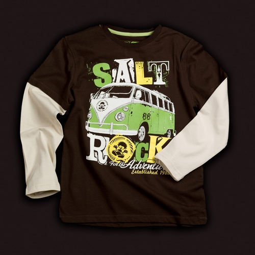 Saltrock Long Sleeved Tee Shirt - Chocolate
