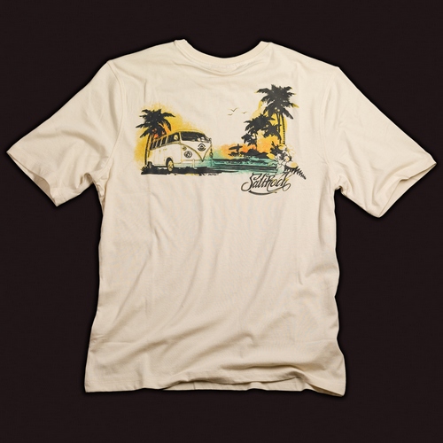Saltrock Vanatics Back Print T-Shirt - Lt Blue