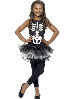Skeleton Tutu Costume age 7-9 (WC20/24)