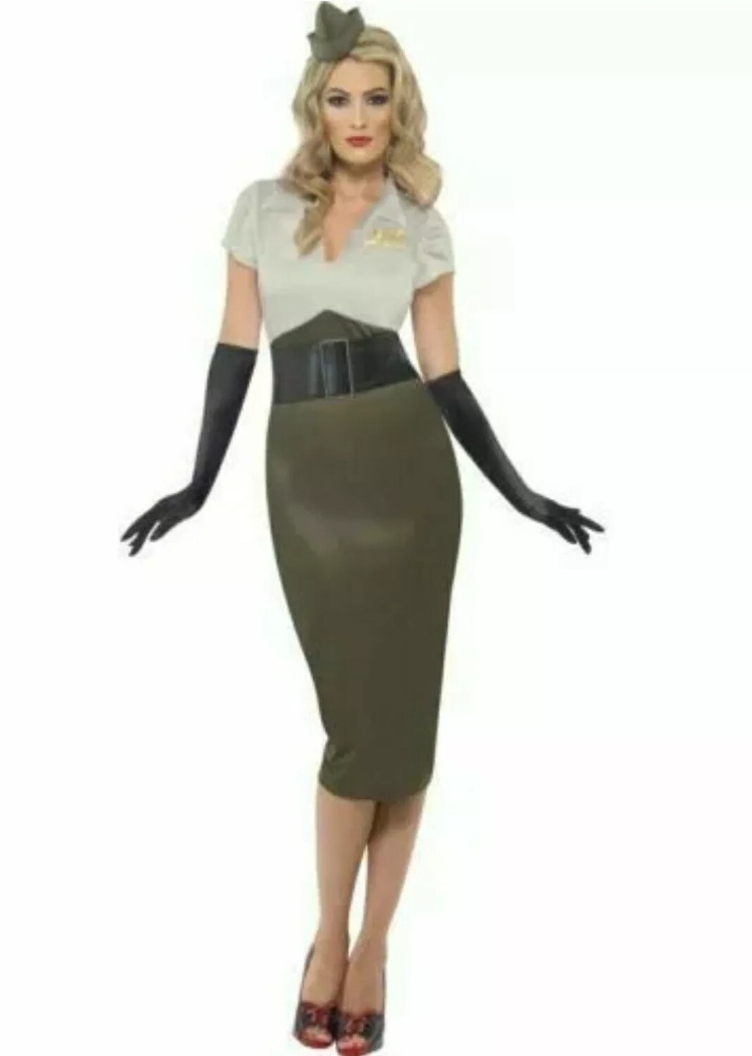 Dad&#39;s Army Spice Darling Costume WW2 L16-18