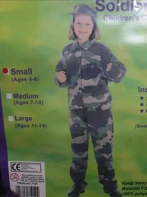 Army Soldiers Girl Ages 4-6
