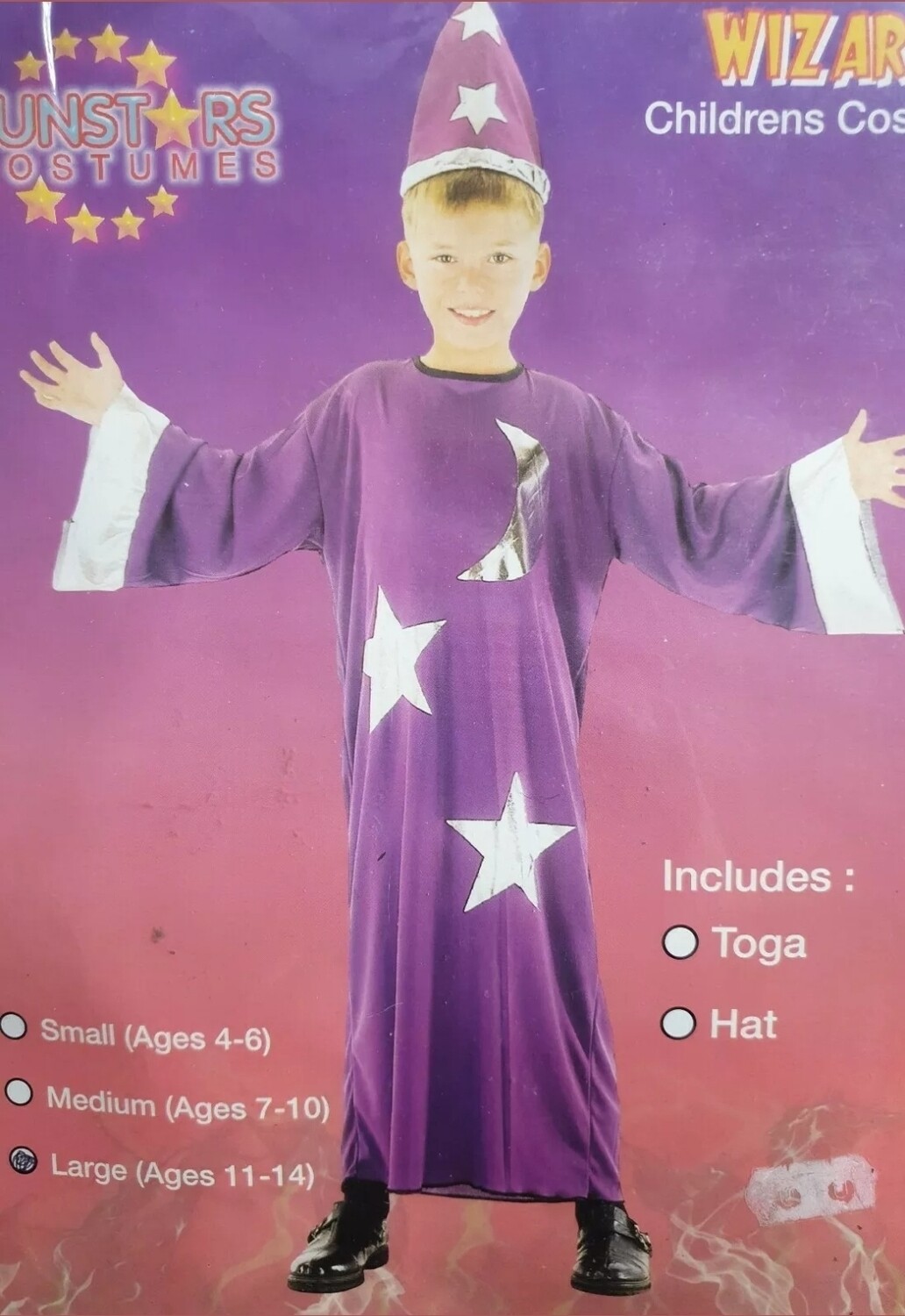 Purple Wizard Robe Costume 11-14