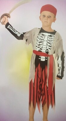 Skeleton Pirate Boy age 11-14 (C22)
