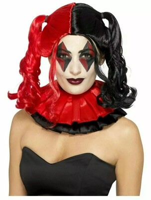 Twisted Harlequin Red &amp; Black Wig (W1/24)