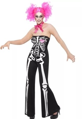 Sassy Skeleton Ladies Costumes Small 8-10