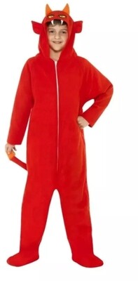 DEVIL JUMPSUIT COSTUME  AGE 4 - 6 (C22)