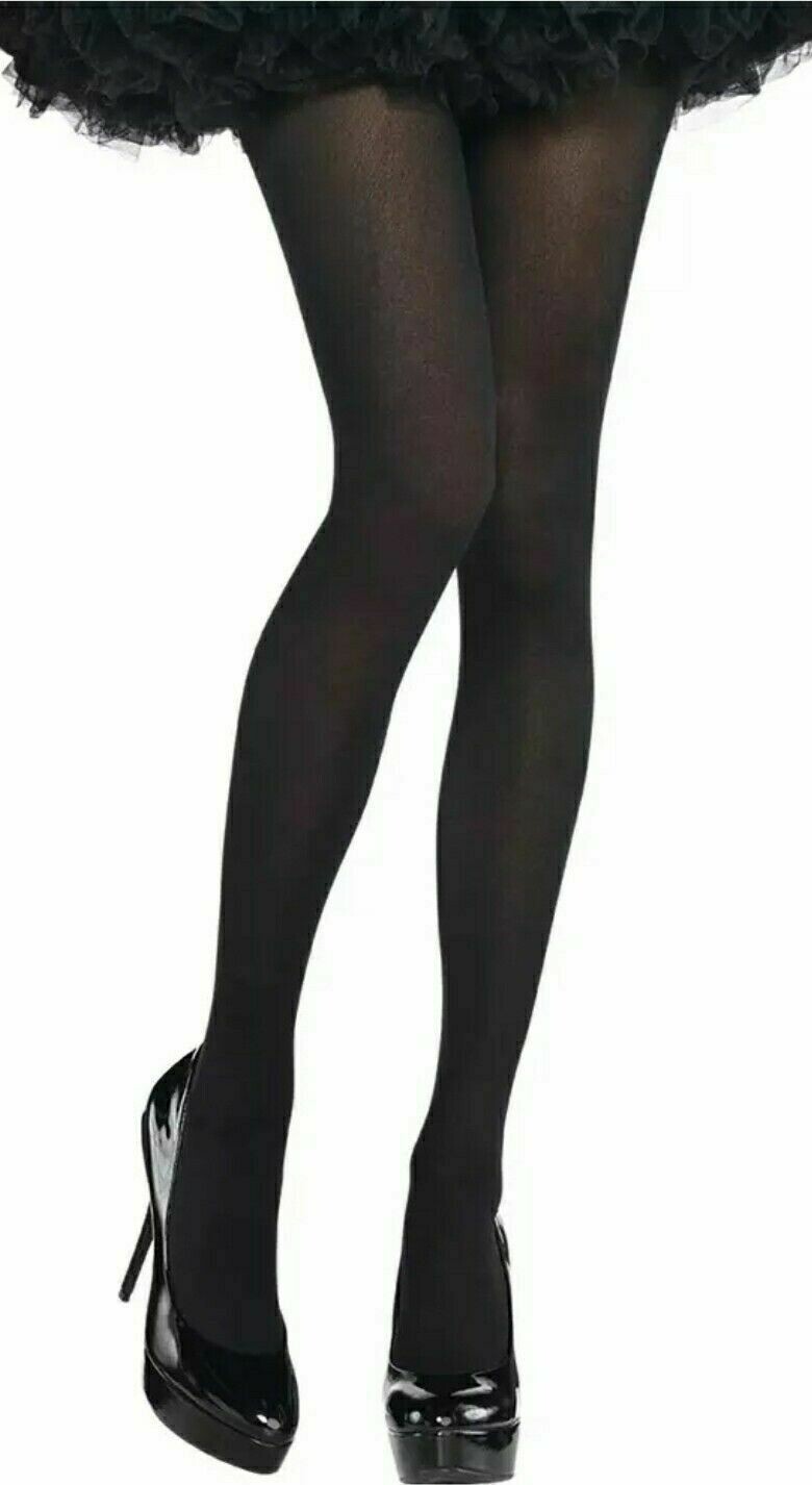 Adults Black Opaque Tights (C22)