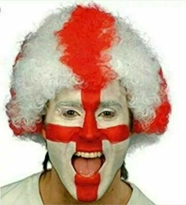 St. George Pop Wig red &amp; White (W14/24)