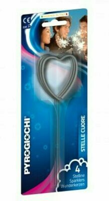 Heart Shaped Sparklers pack of 4
