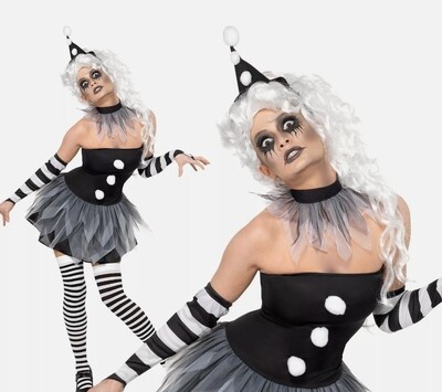 Sinister Pierrot Costume L 16-18