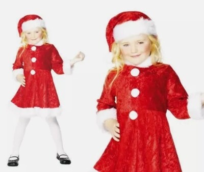 Mini Miss Santa Christmas age 3-5 (WC69)
