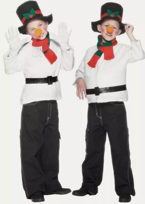 SNOWMAN CHRISTMAS COSTUME AGES 9-12 (C22)
