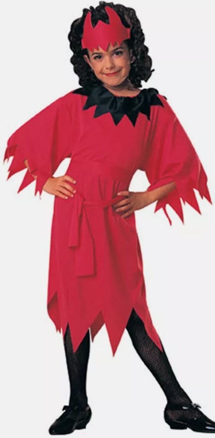 DEVIL GIRL FANCY DRESS 5-7 (C22)