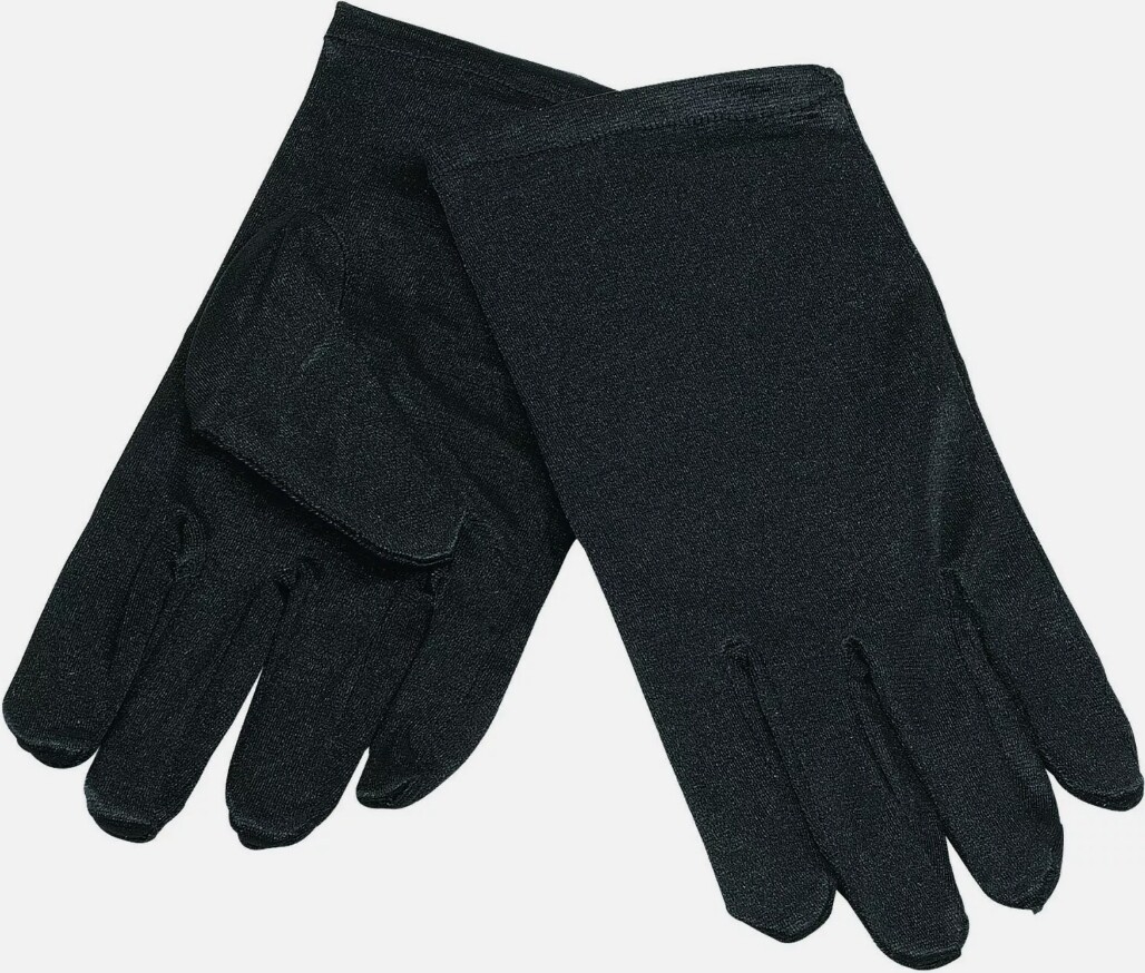 Unisex-Child, Black Gloves