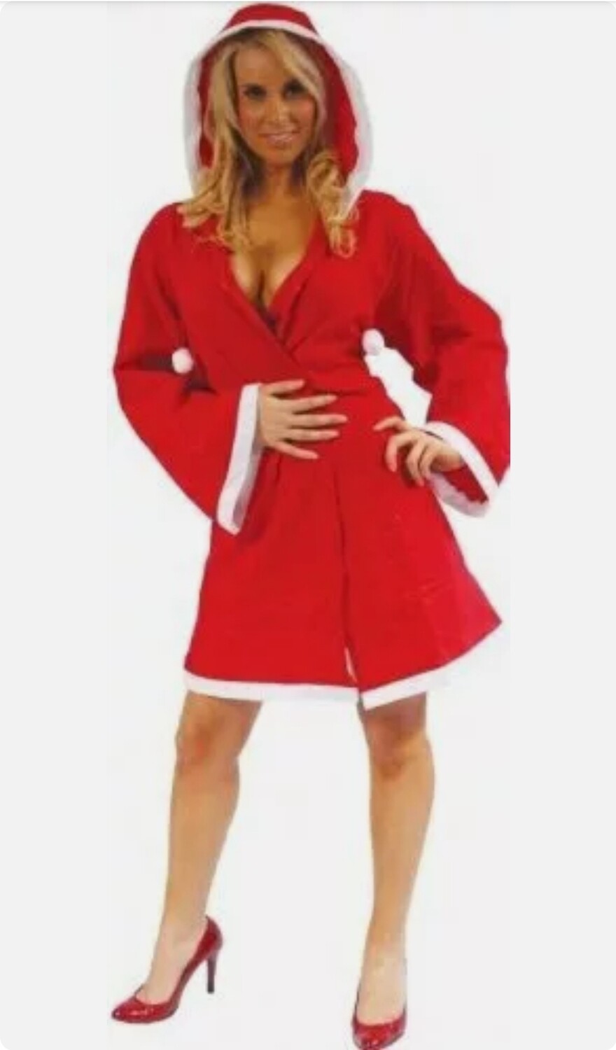 Christmas Robe Ladies Red - one size (C23)