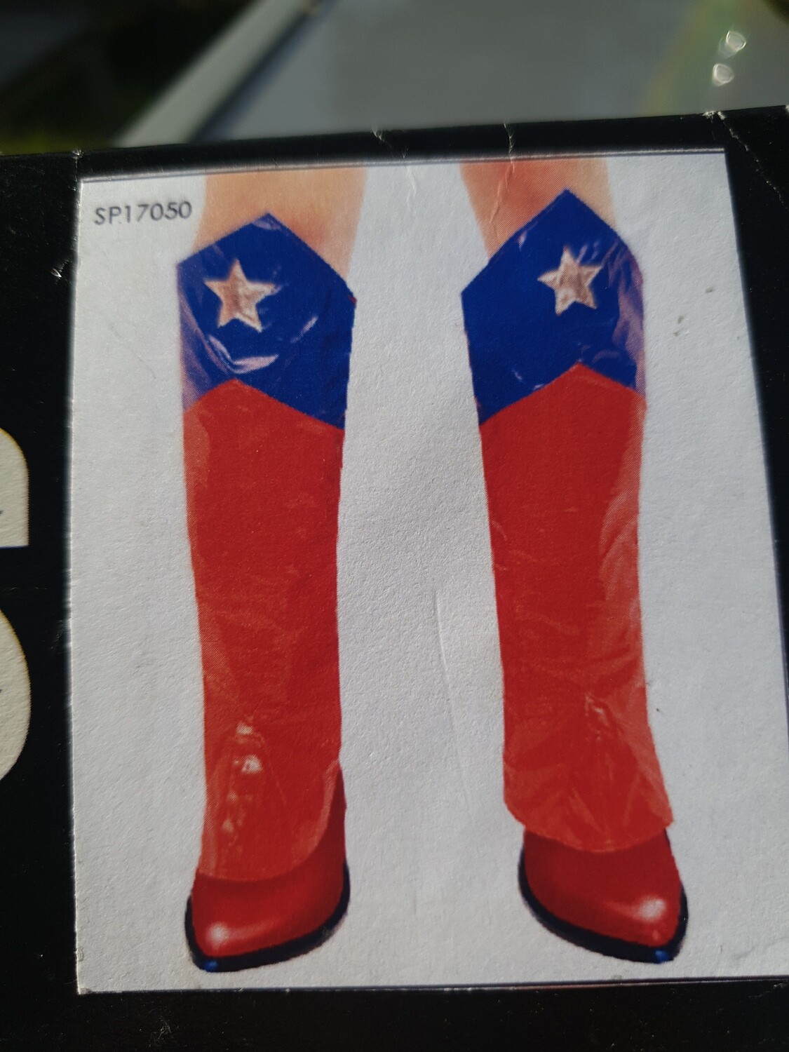 Red and Blue Boot Tops 2(W33/R1)