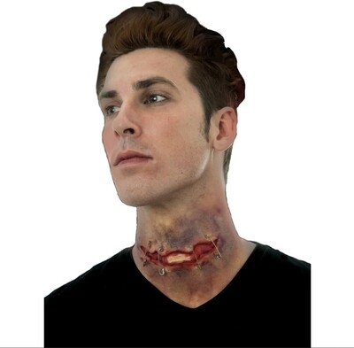 Halloween FX Makeup Woochie - pinned open neck wound (C22)