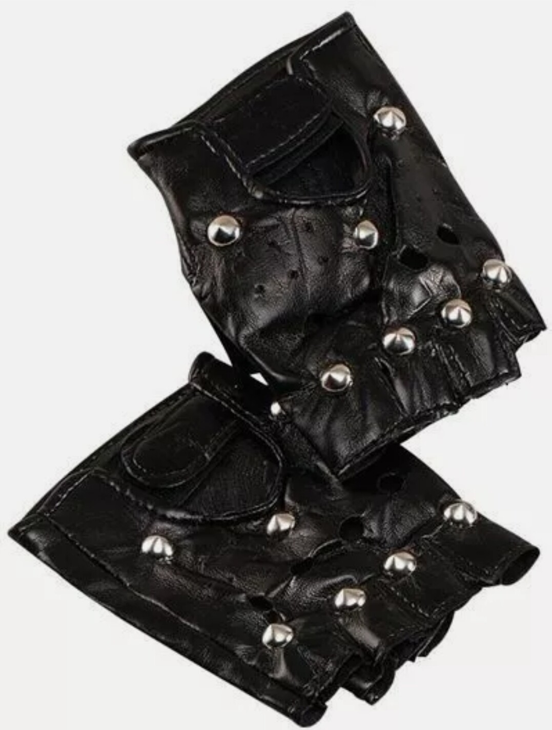 STUDDED PUNK GLOVES (W47)