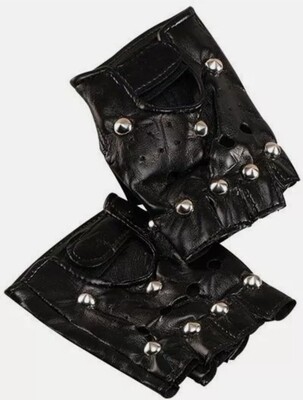 STUDDED PUNK GLOVES (W47)