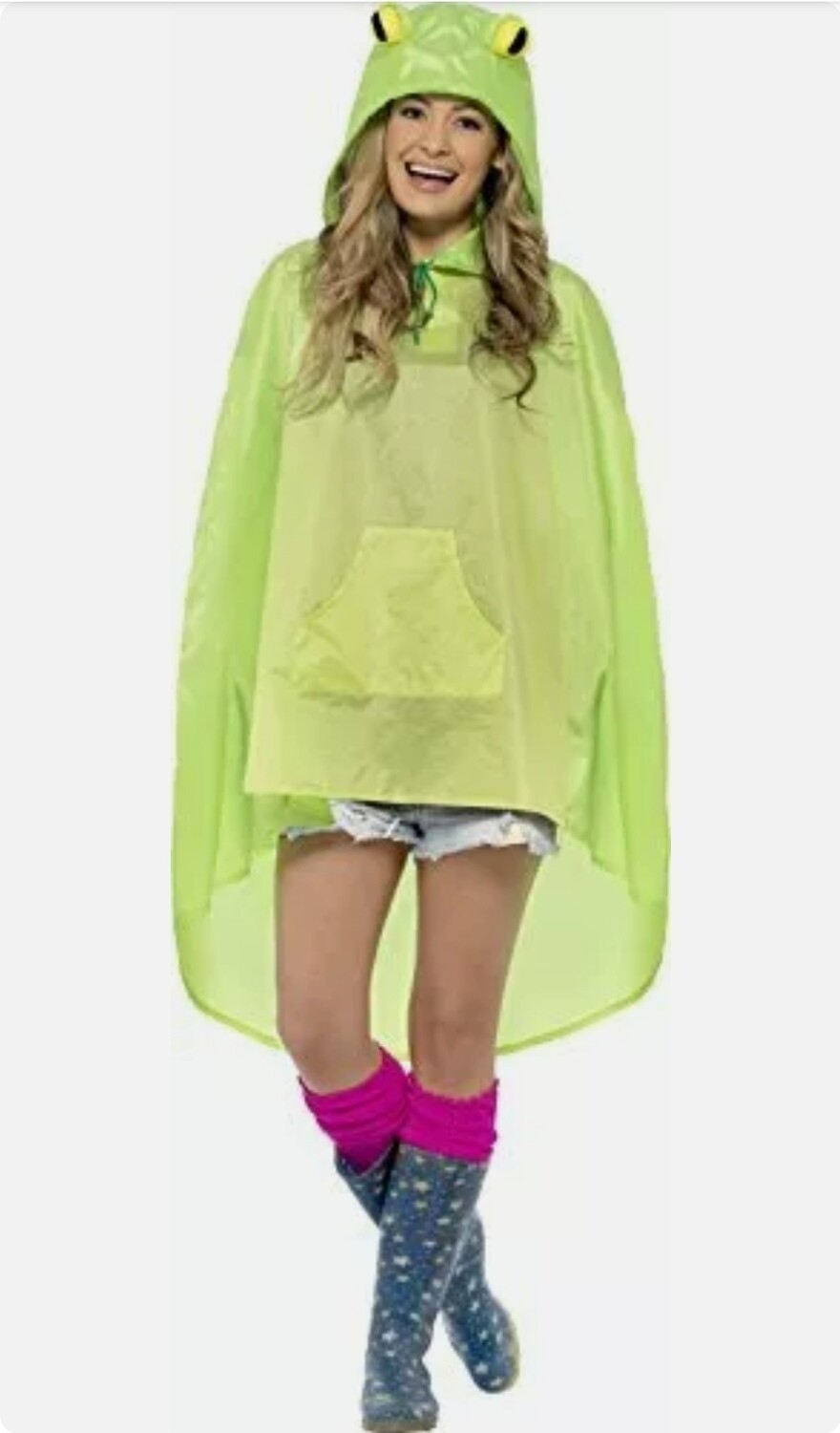 Frog Party Poncho  Adult