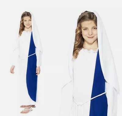 Nativity Virgin Mary Girls costume 6-8 (WC70)