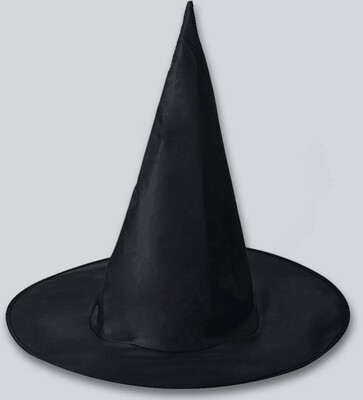 38cm Adult Black Witch Hat