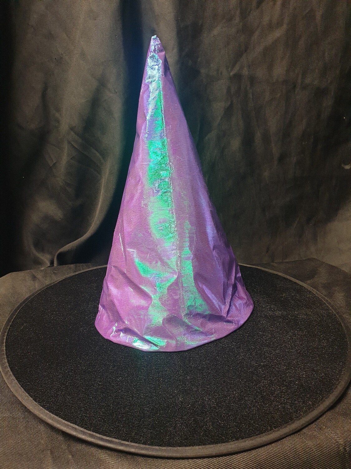 38cm Shiny Purple Witch Hat
