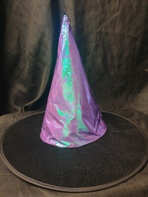 38cm Shiny Purple Witch Hat