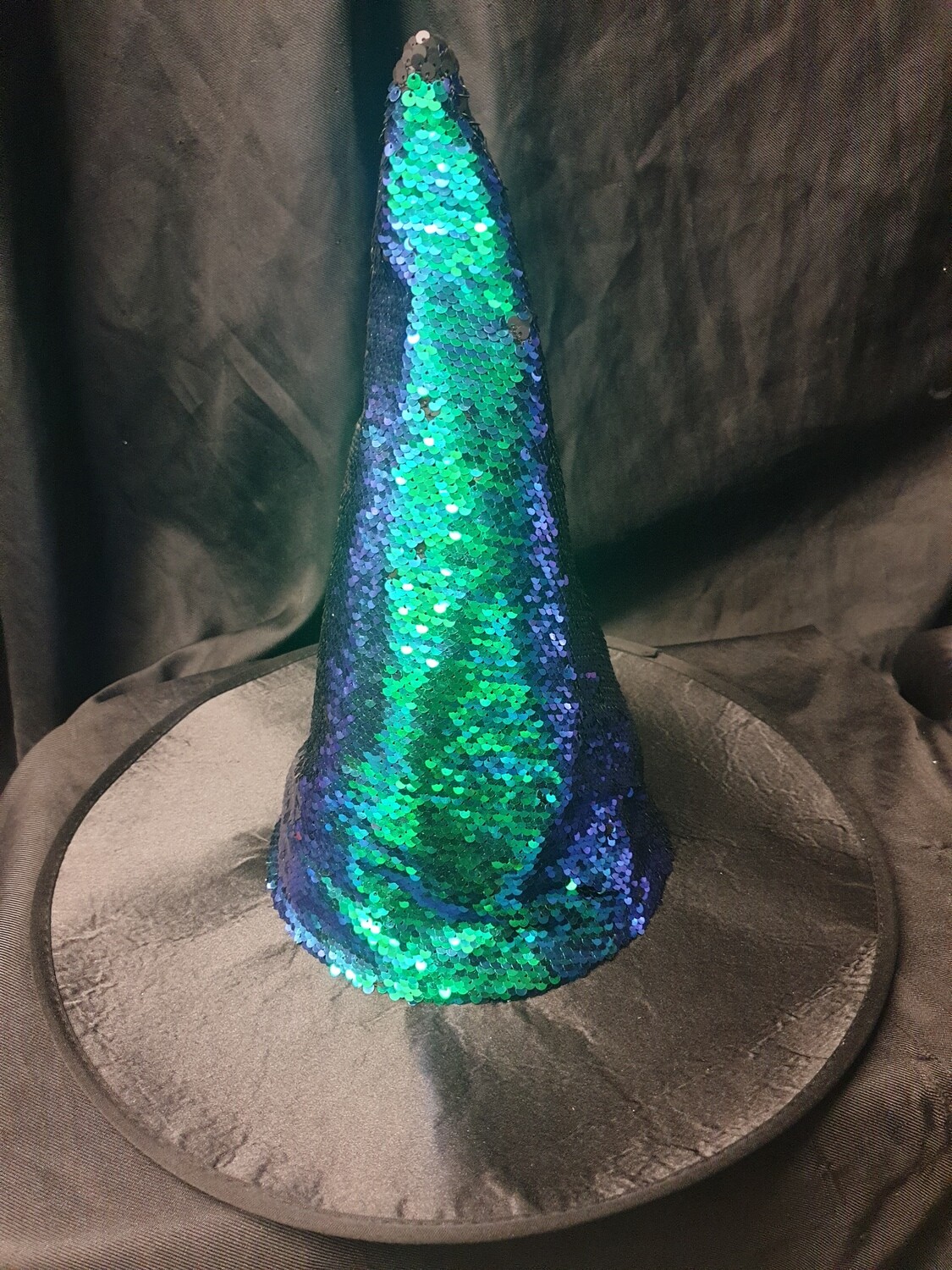 Sequin Witch Hat 42cm Adult