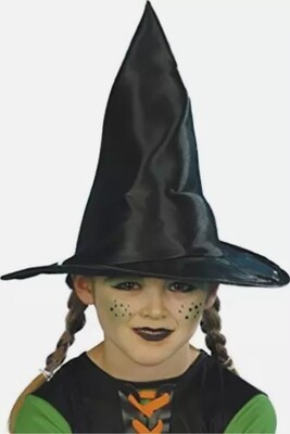 30cm Kids Black Witch Hat