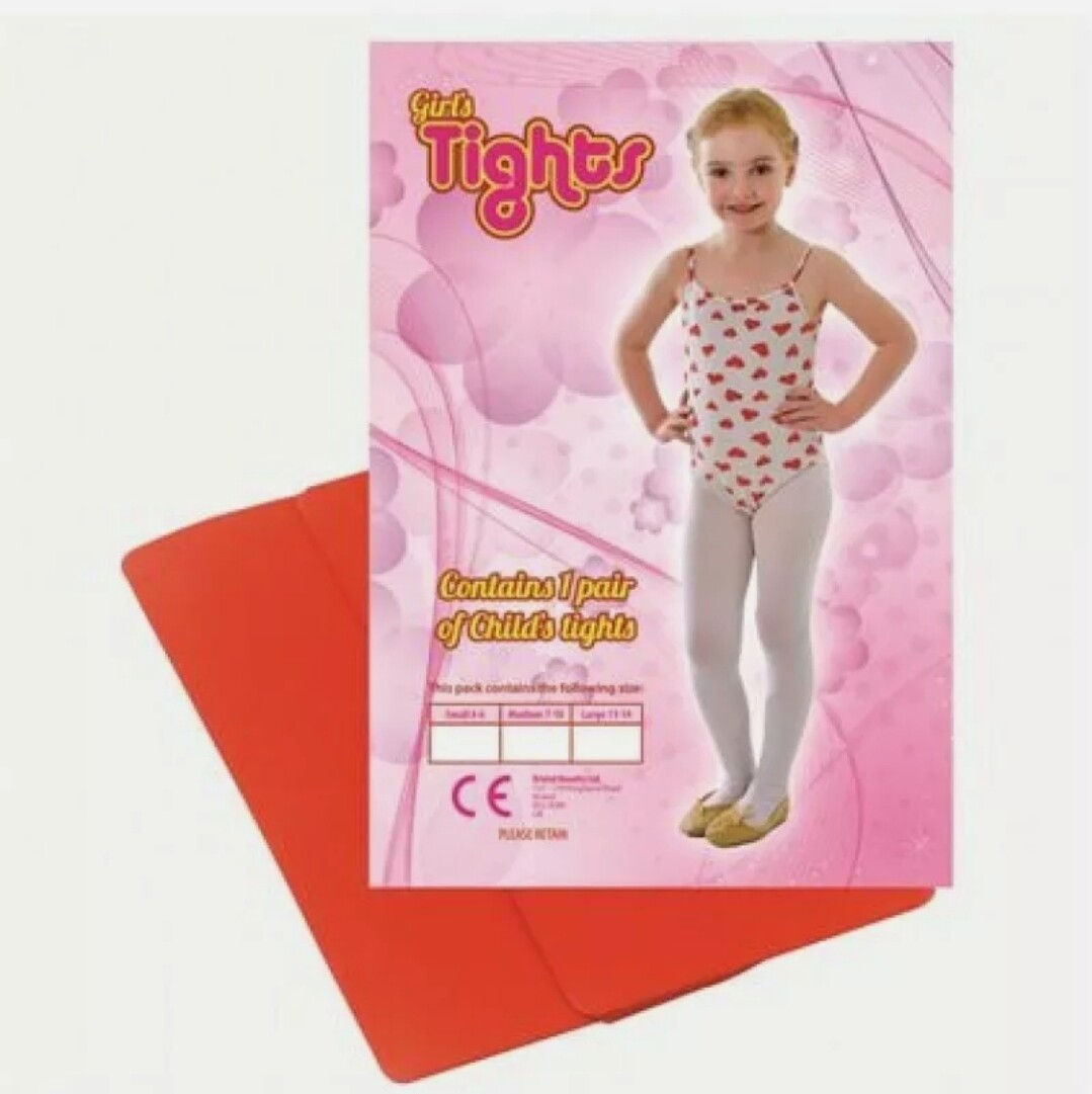 Girls Red Tights Ballet Tap Dance